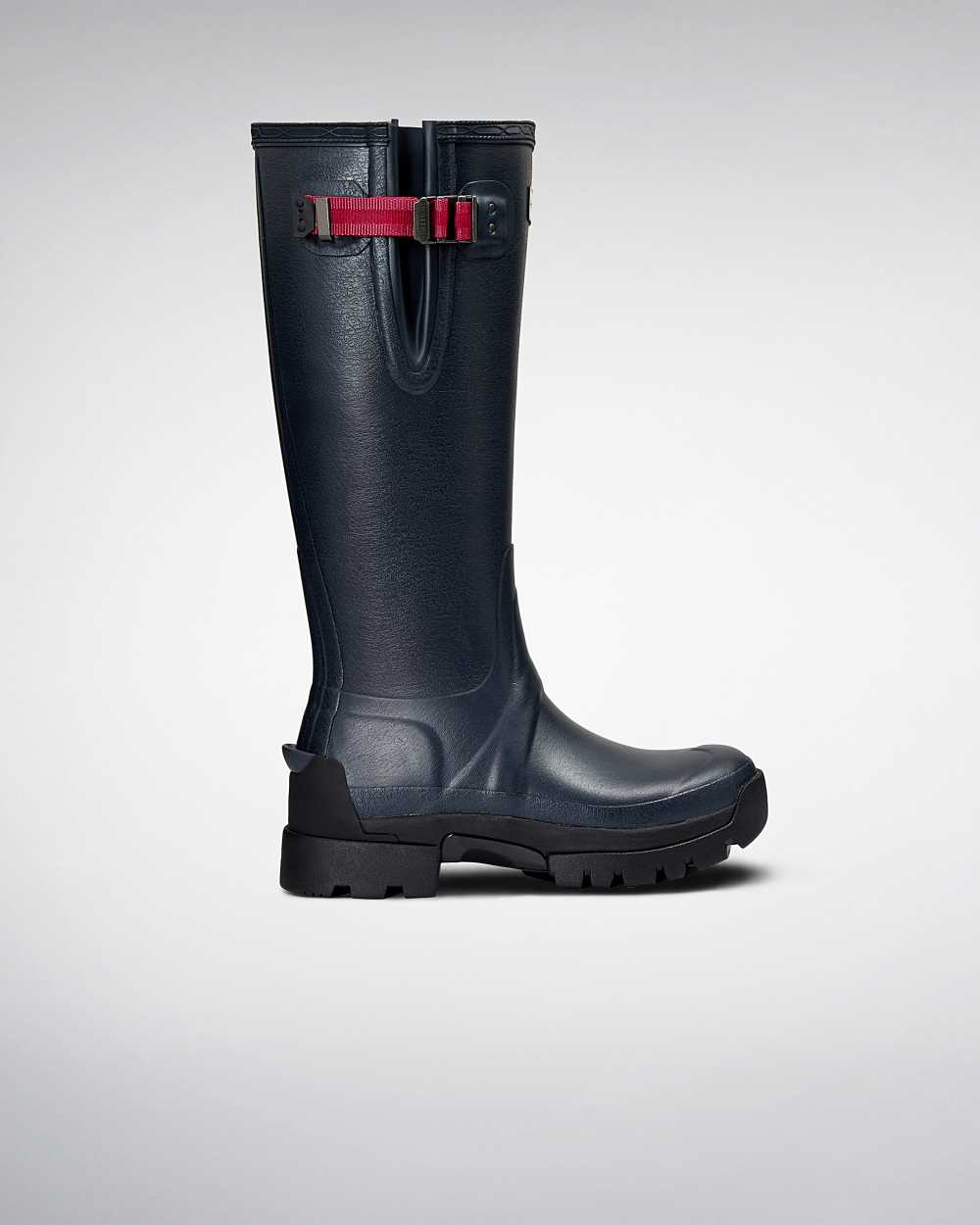 Hunter Hunter Balmoral Side 3mm Neoprene Justerbare Støvler Mørkeblå - Hunter Gummistøvler Dame | KW